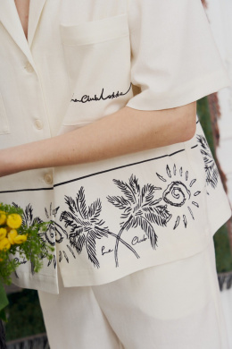 Комплекты юбочные Lokka 1628 молочный/черный_принт