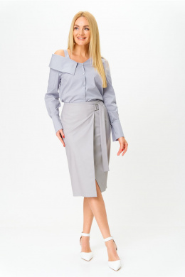 Рубашки AMUAR 1053 серо-голубой