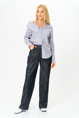 Рубашки AMUAR 1053 серо-голубой