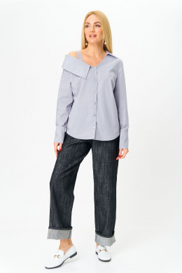 Рубашки AMUAR 1053 серо-голубой