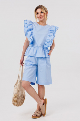 Комплекты с блузой Amberа Style 2131 голубой