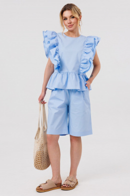Комплекты с блузой Amberа Style 2131 голубой