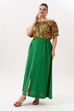 Комплекты юбочные Andina 980 принт_изумруд