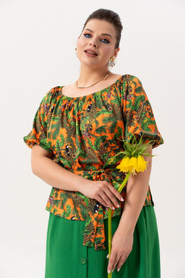 Комплекты юбочные Andina 980 принт_изумруд