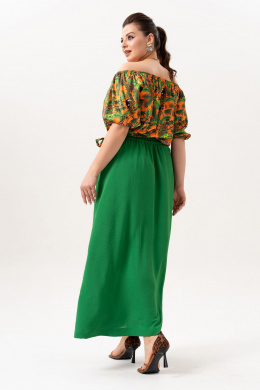 Комплекты юбочные Andina 980 принт_изумруд