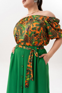 Комплекты юбочные Andina 980 принт_изумруд