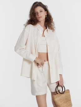 Рубашки Mark Formelle 122955-1/1/24-28374П-9 молочные_цветы_жаккард