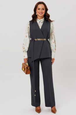 Mubliz 286 графит_олива_цветы