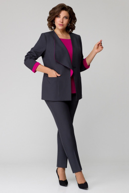 Мишель стиль 1145-1 графит+фуксия