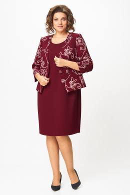 Zlata 4460 бордовый_цветы