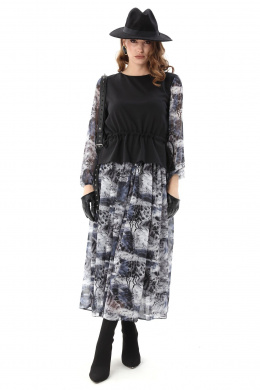 NikVa 740-19 чёрный_ серая_абстракция