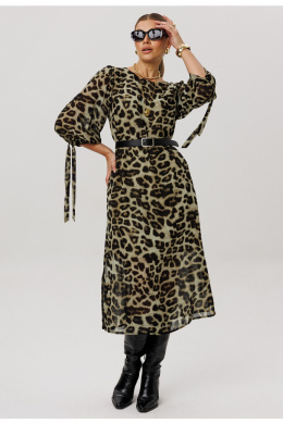 Платья Anelli 1733 зеленый_леопард