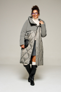 Пальто Beautiful&Free 8023 серый