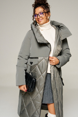 Пальто Beautiful&Free 8023 серый