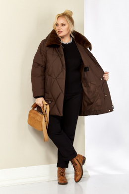 Куртки Shetti 2207 шоколад