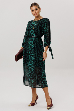 Платья Anelli 1733 леопардовый_изумруд