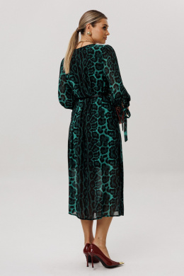 Платья Anelli 1733 леопардовый_изумруд