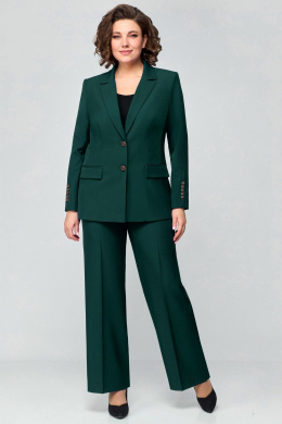 Брючные костюмы Мишель стиль 1177 т.зеленый