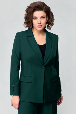 Брючные костюмы Мишель стиль 1177 т.зеленый