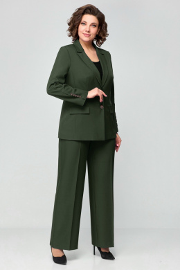 Брючные костюмы Мишель стиль 1177 хвойно-зеленый