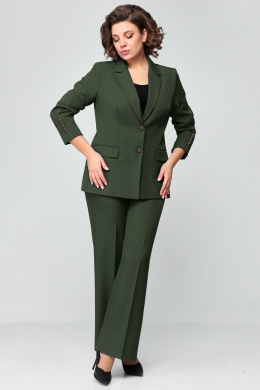 Брючные костюмы Мишель стиль 1177 хвойно-зеленый