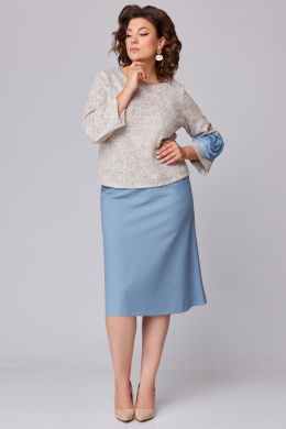 Мишель стиль 1210-1 бежево-голубой