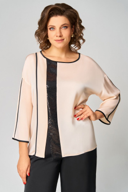 Комплекты брючные Мишель стиль 1339 кремово-черный