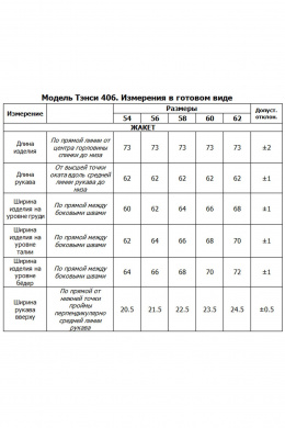 Жакеты Tensi 406 джинс