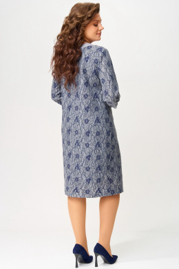 Платья Fita 5091 серо-синий