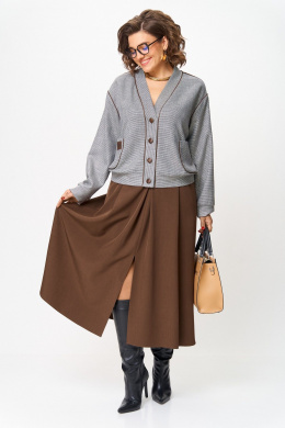 Комплекты юбочные Aira Style 24131 коричневый