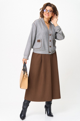 Комплекты юбочные Aira Style 24131 коричневый