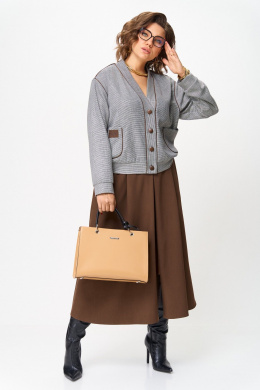 Комплекты юбочные Aira Style 24131 коричневый