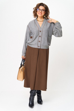 Комплекты юбочные Aira Style 24131 коричневый