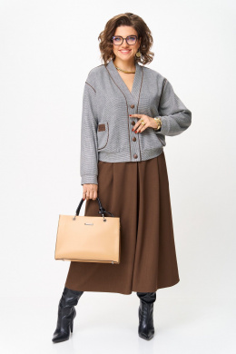 Комплекты юбочные Aira Style 24131 коричневый