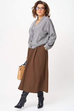 Комплекты юбочные Aira Style 24131 коричневый