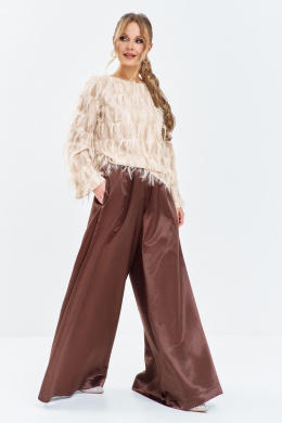 Euromoda 663 беж/коричневый