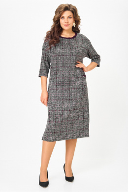 Michel chic 2191 бордо, серый, клетка