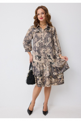 Твой имидж 2281 бежевый_с_принтом