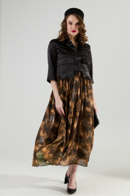 NikVa 514-4 чёрный/ кофейный_леопард