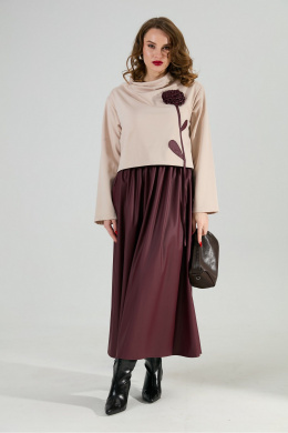 NikVa 924-10 капучино и бургунди