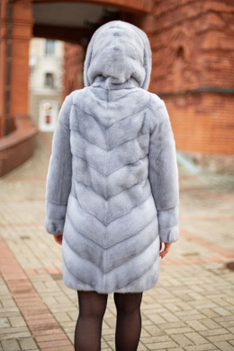 Шубы и дублёнки Мехофф Лада90.632-522 дым