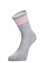 Носки и гольфы Chobot 5222-102 серый_меланж/розовый