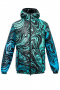 Куртки Elema 4М-11436-1-182 зелено-голубой_принт