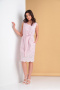 Платья LadisLine 1449 розовый+белый