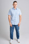 Рубашки с коротким рукавом Nadex 01-047521/204_170 бело-голубой