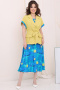 Комплекты с платьем Мода Юрс 2742-1 желтый+голубой
