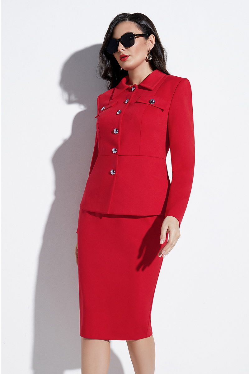 Юбочный костюм Lissana 4320 красный