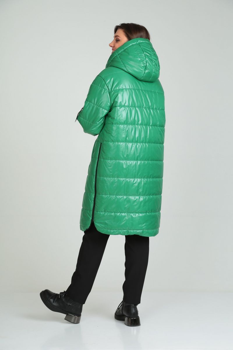 Женское пальто Диомант 1837 зеленый