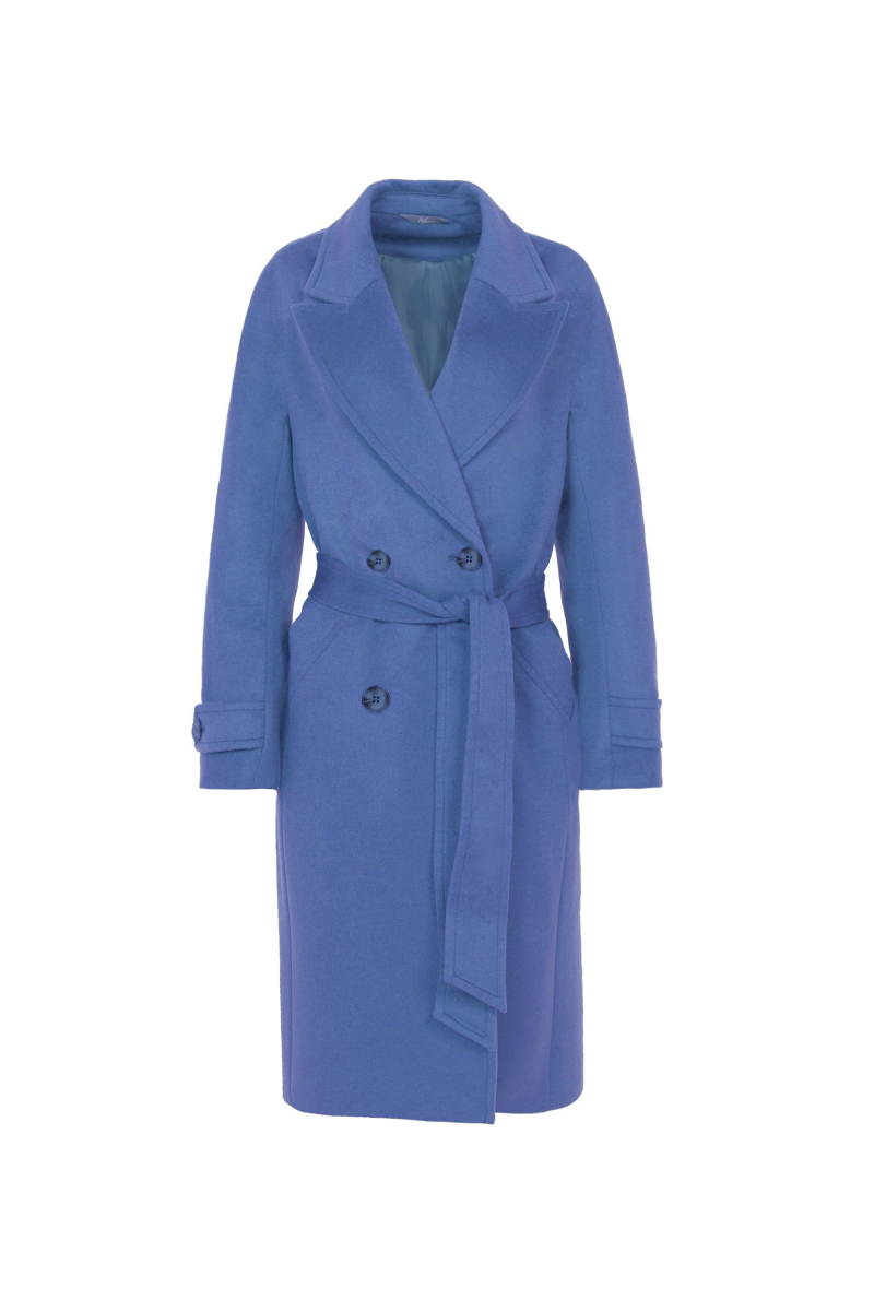 Женское пальто Elema 1-12698-1-164 серо-голубой
