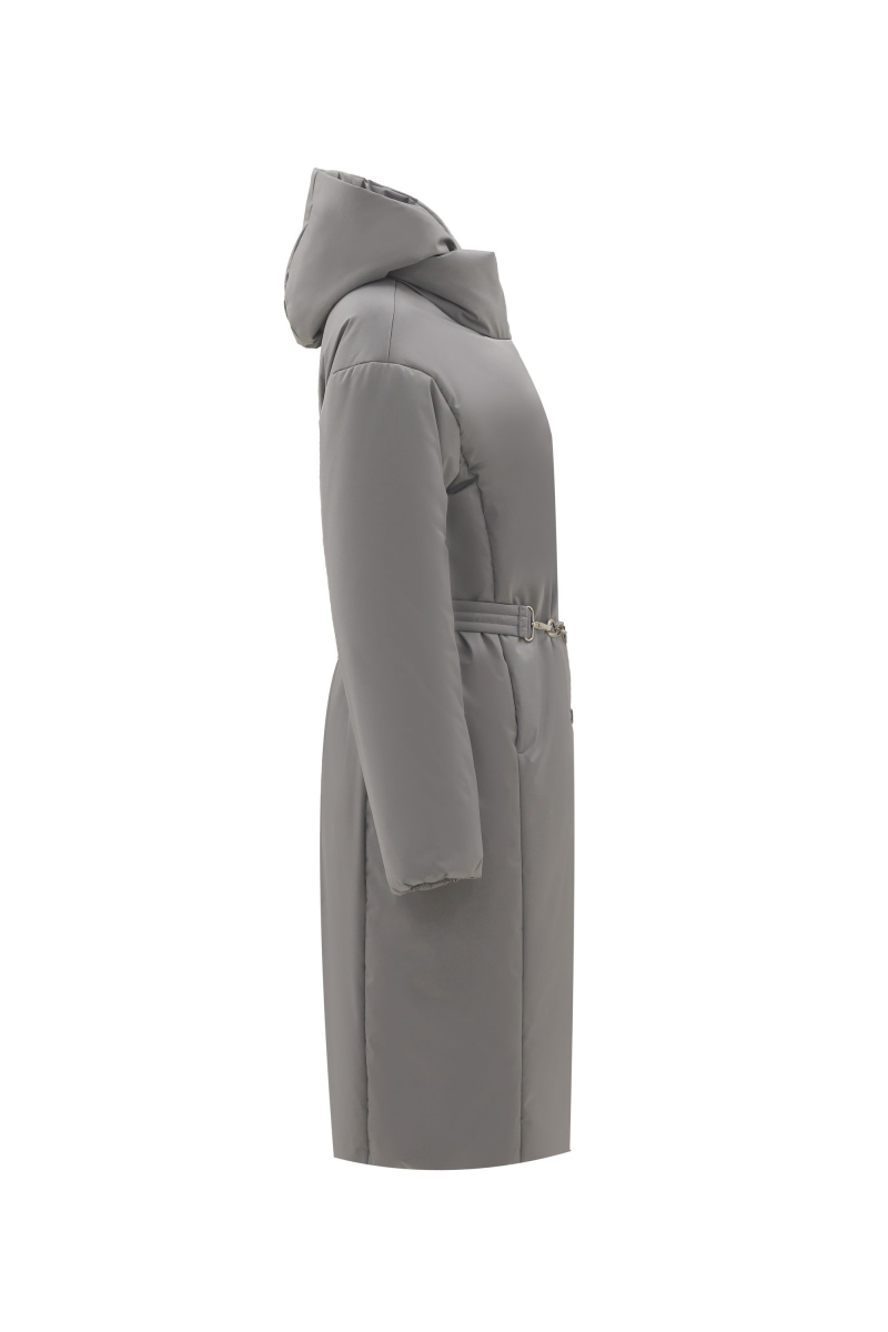 Женское пальто Elema 5-12383-1-164 серый